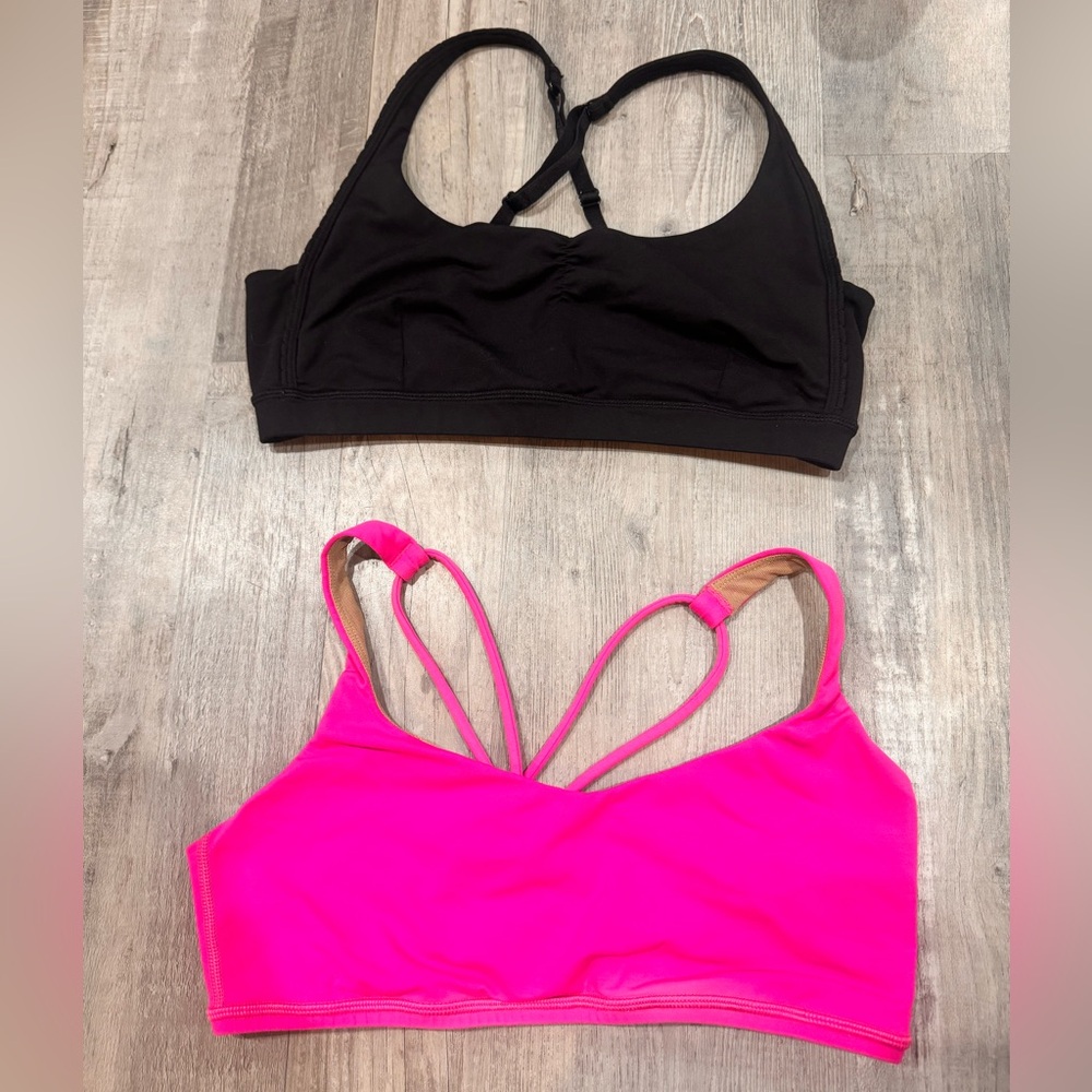 lululemon athletica Black and Pink Sports Bras